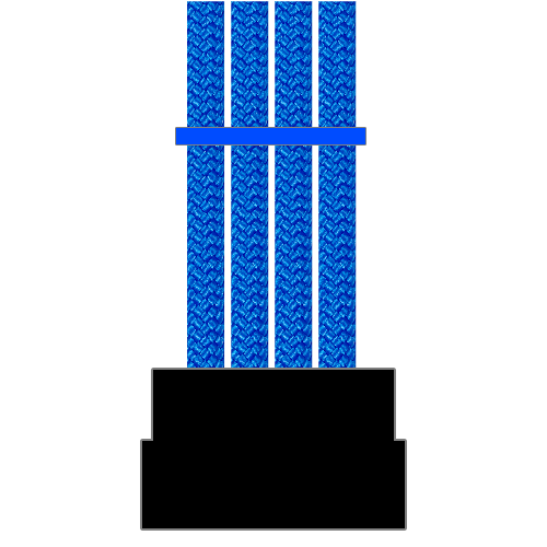 4 Pin Molex Power Paracord Custom Sleeved Cable