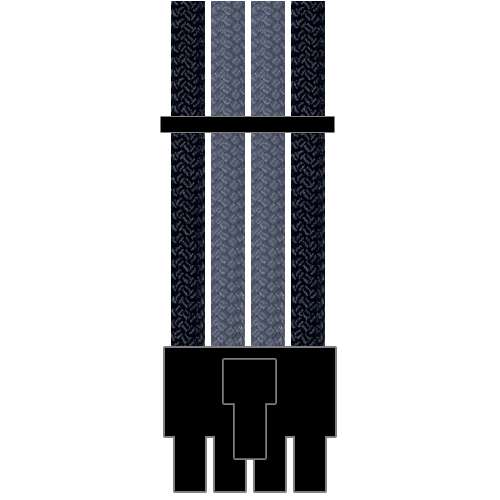 NCASE M1 8 (6+2) Pin PCIE Paracord Custom Sleeved Cable