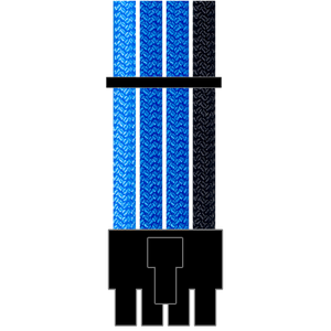 Sliger SM550/SM560/SM570/SM580 8 (6+2) Pin PCIE Paracord Custom Sleeved Cable