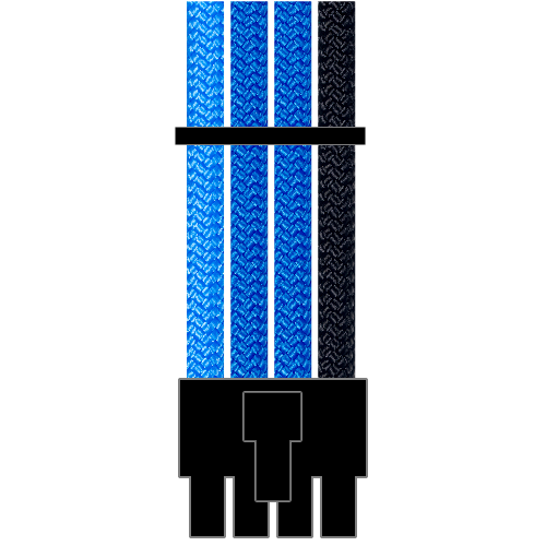 Sliger SM550/SM560/SM570/SM580 8 (6+2) Pin PCIE Paracord Custom Sleeved Cable