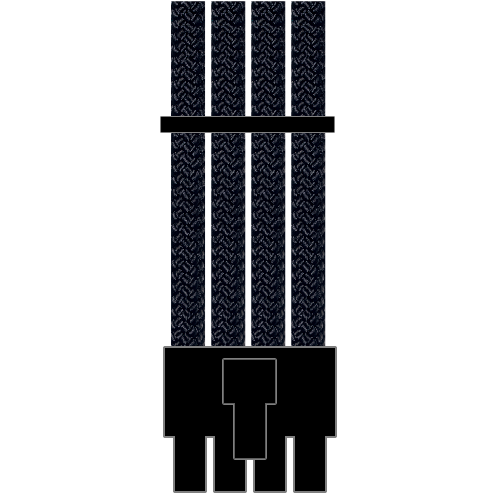 LOUQE Ghost S1 8 (4+4) Pin CPU/EPS Paracord Custom Sleeved Cable