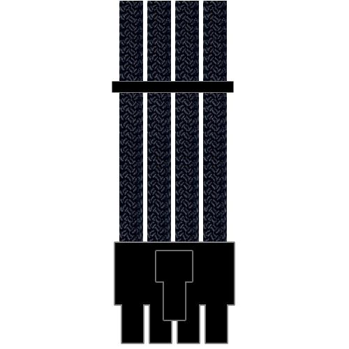 Lian Li x DAN A4-H2O 8 (4+4) Pin CPU/EPS Paracord Custom Sleeved Cable