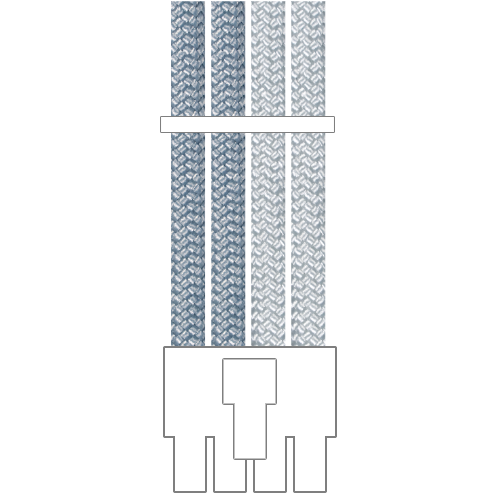 Cooler Master NR200 8 (6+2) Pin PCIE Paracord Custom Sleeved Cable