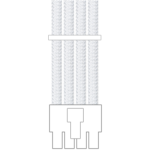 LOUQE Ghost S1 8 (4+4) Pin CPU/EPS Paracord Custom Sleeved Cable