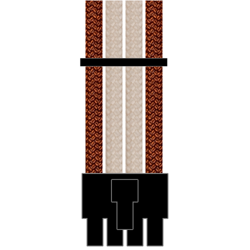 Fractal Terra 8 (4+4) Pin CPU/EPS Paracord Custom Sleeved Cable