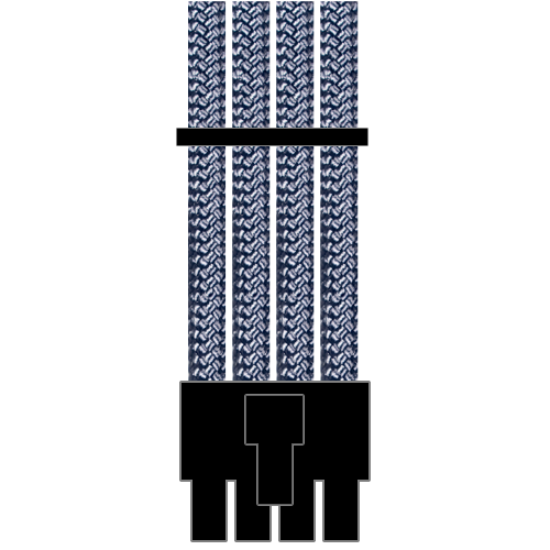 Lian Li x DAN A4-H2O 8 (4+4) Pin CPU/EPS Paracord Custom Sleeved Cable